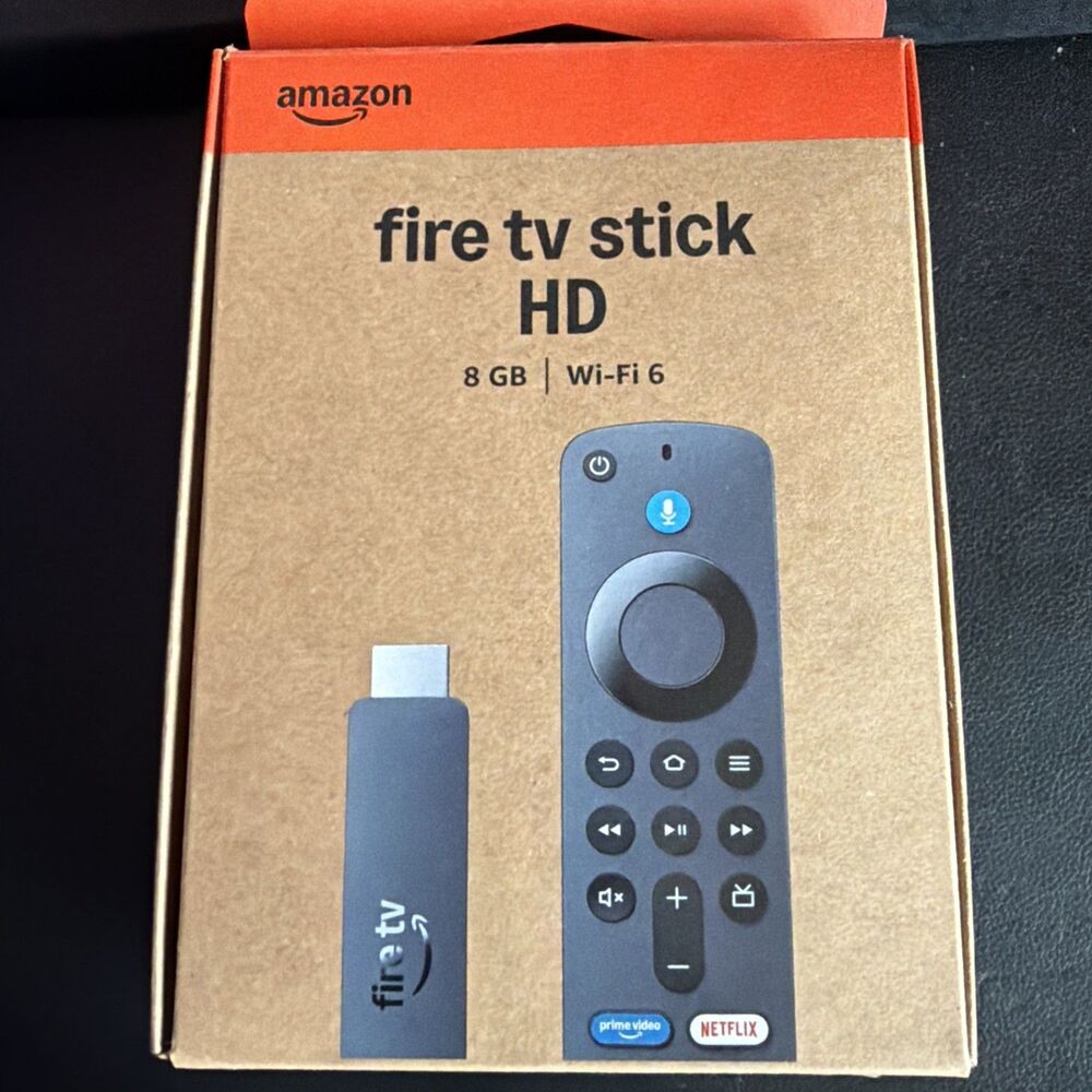 Fire TV Stick HD (Newest Model), Free & Live TV, Alexa Voice Remote, Wifi 6